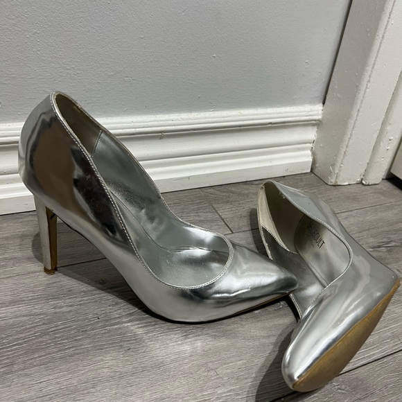 Nastygal silver Heels - Picture 4 of 5